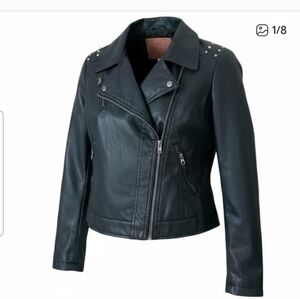 Miss London Black Faux Leather Jacket